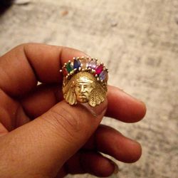 10k Gold Indian Ring 