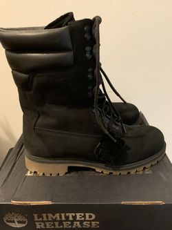 Black Timberland 40 below sz 10