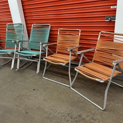 Mid Century Spaghetti Lounge Chairs 