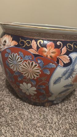 Japanese fish bowl planter