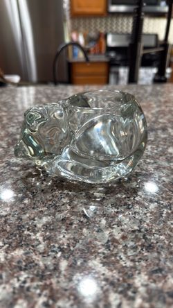 Crystal glass cat