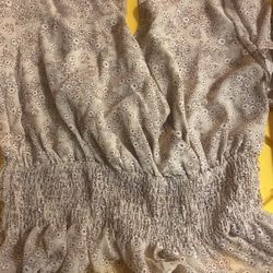 Tan Blouse Size Large