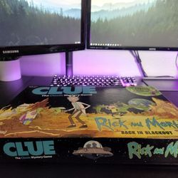 Rick and Morty Back in Blackout Clue Board Game (Like New Condition)