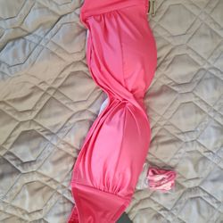 Coral Pinkish Bikini Top Piece Large