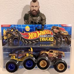 Hot Wheels Monster Trucks Demolition Doubles Rhinomite vs Lions Share 2026 New!