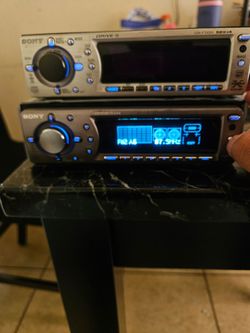 2 sony car stereos w graphics 75 for both