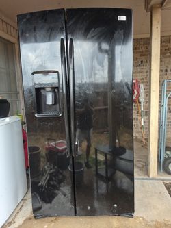 GE Profile Black Side-by-Side Refrigerator