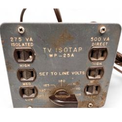 VINTAGE RCA ELECTRONIC TV ISOTAP WP-25A