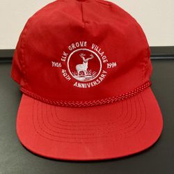 Vintage 1996 Elk Grove Village 40th Anniversary Hat. 
