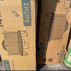 New in  box trampoline with net & basketball hoop 
