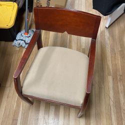 Chairs Wood And Cloth