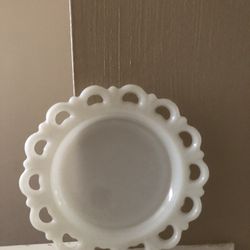 Milk Dish With Scalloped Edge