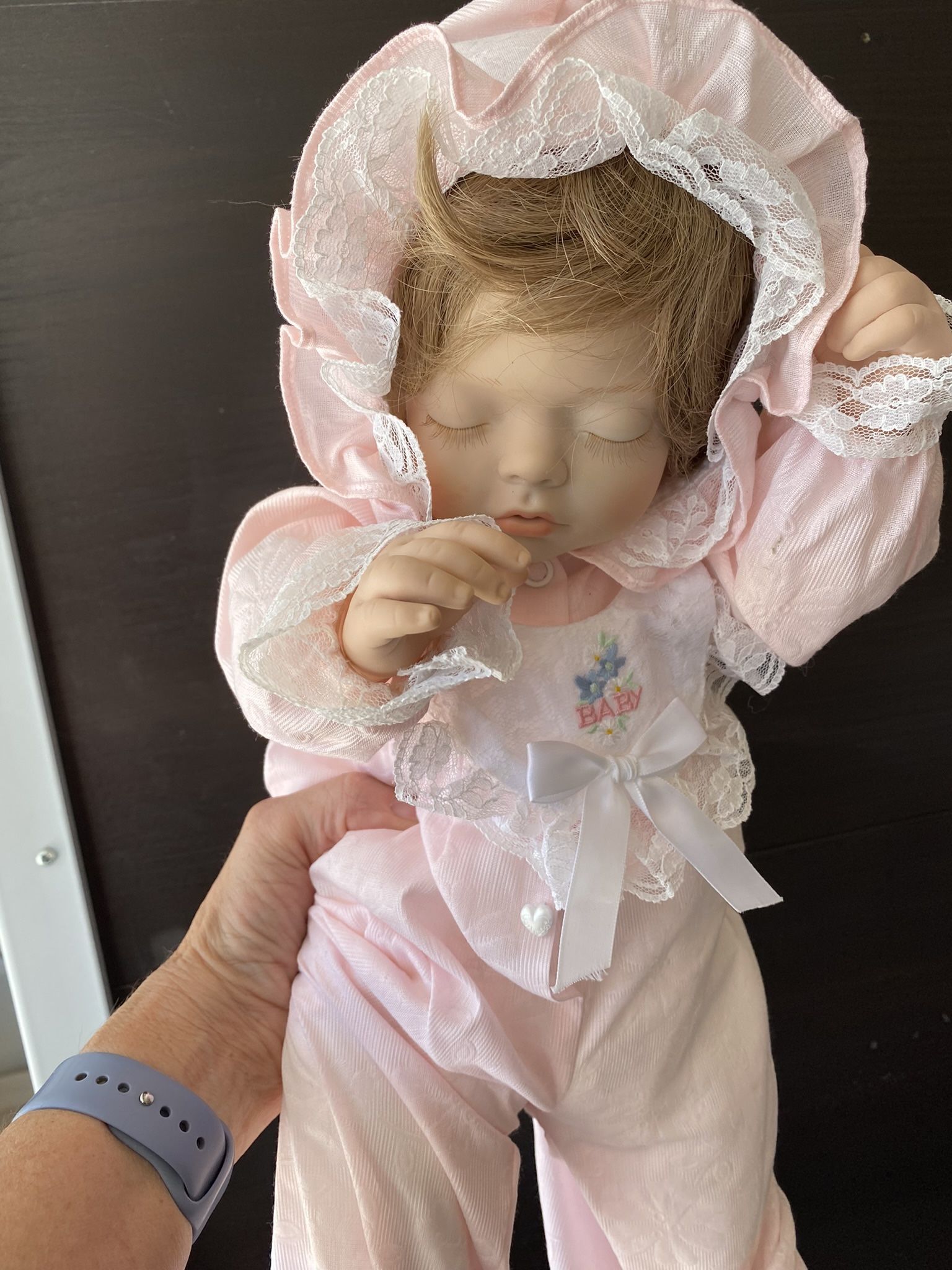 Vintage Toy Doll Sleeping 