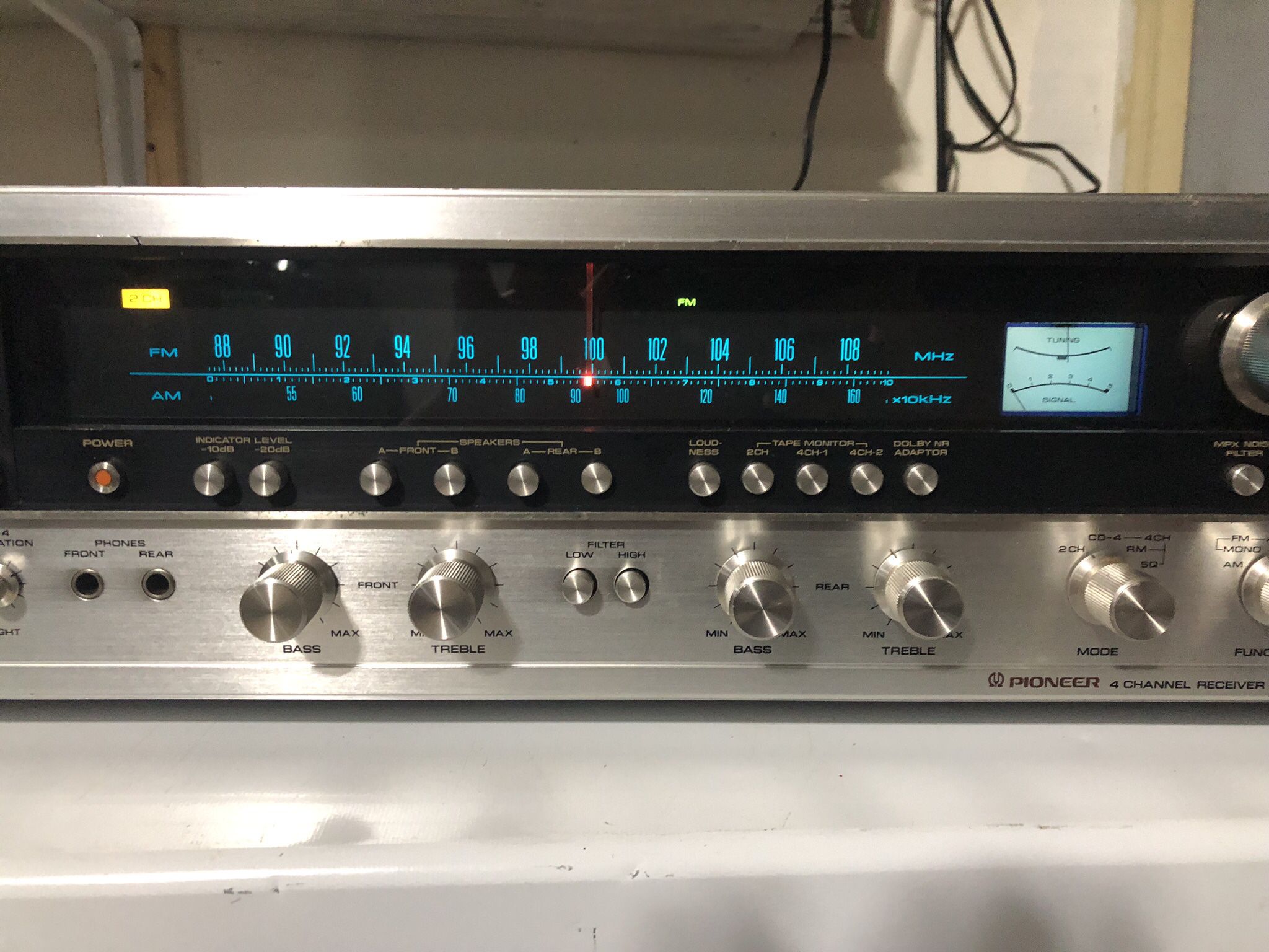 Vintage Pioneer Qx-949 Receiver With Speaker Adapter | Working Condition 