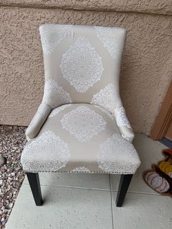 Upholstered Accent Chair with Nailhead Trim