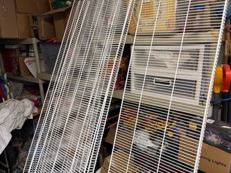 Rubbermaid wire shelving. 5 total shelves at 72”l x 16”w each