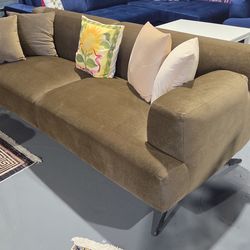 NEW SOFA BEIGE VELVET 90x38