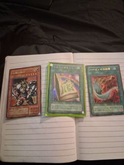 Japanese Yu-Gi-Oh! Trading Cards Lot of 3