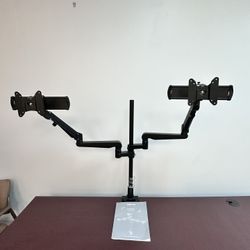 Evolve Series Dual Fixed + Slilder Monitor Arms