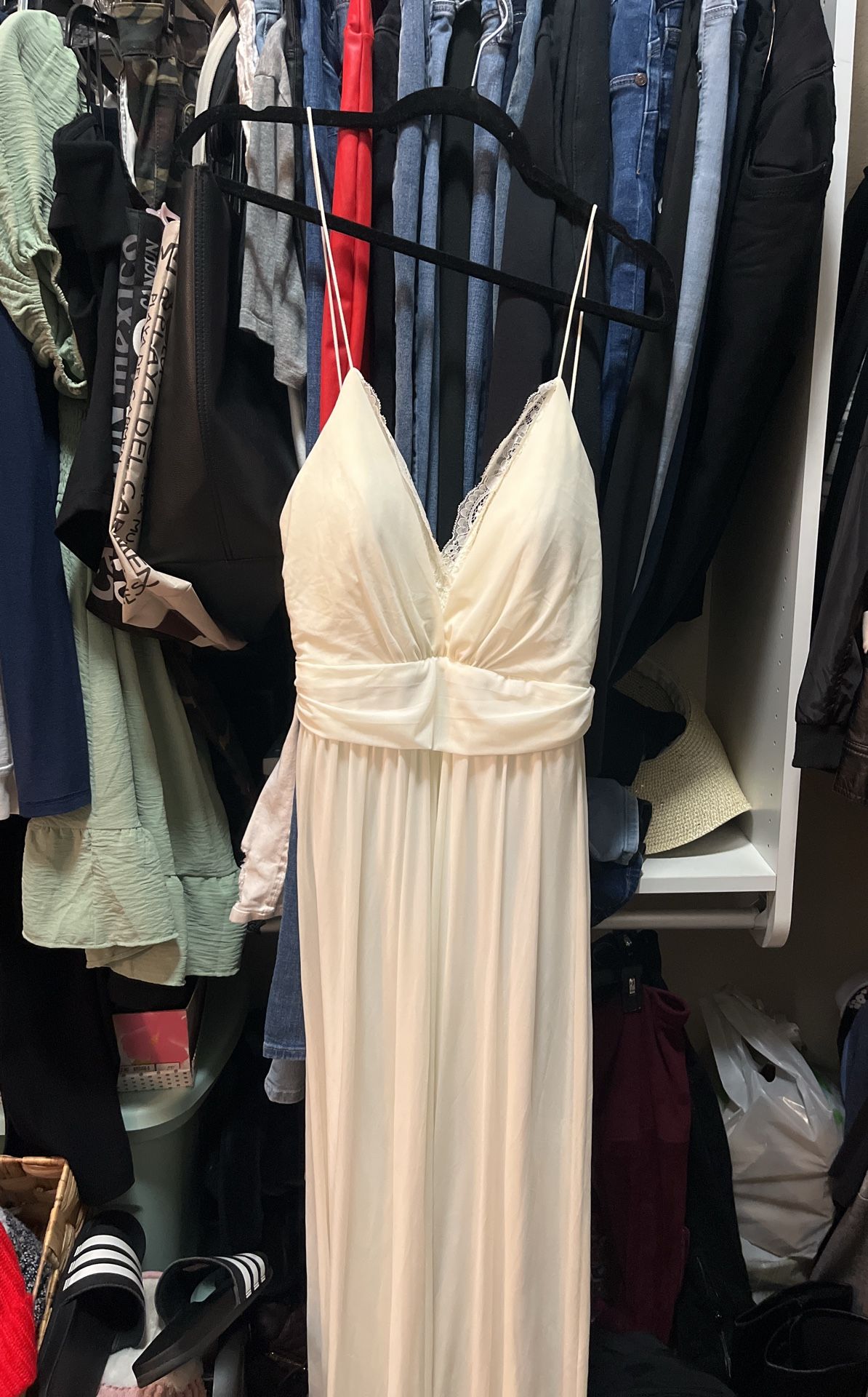 Ivory Sheer Gown - New