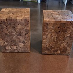 Set of Two Side Tables or Planter Stands $42