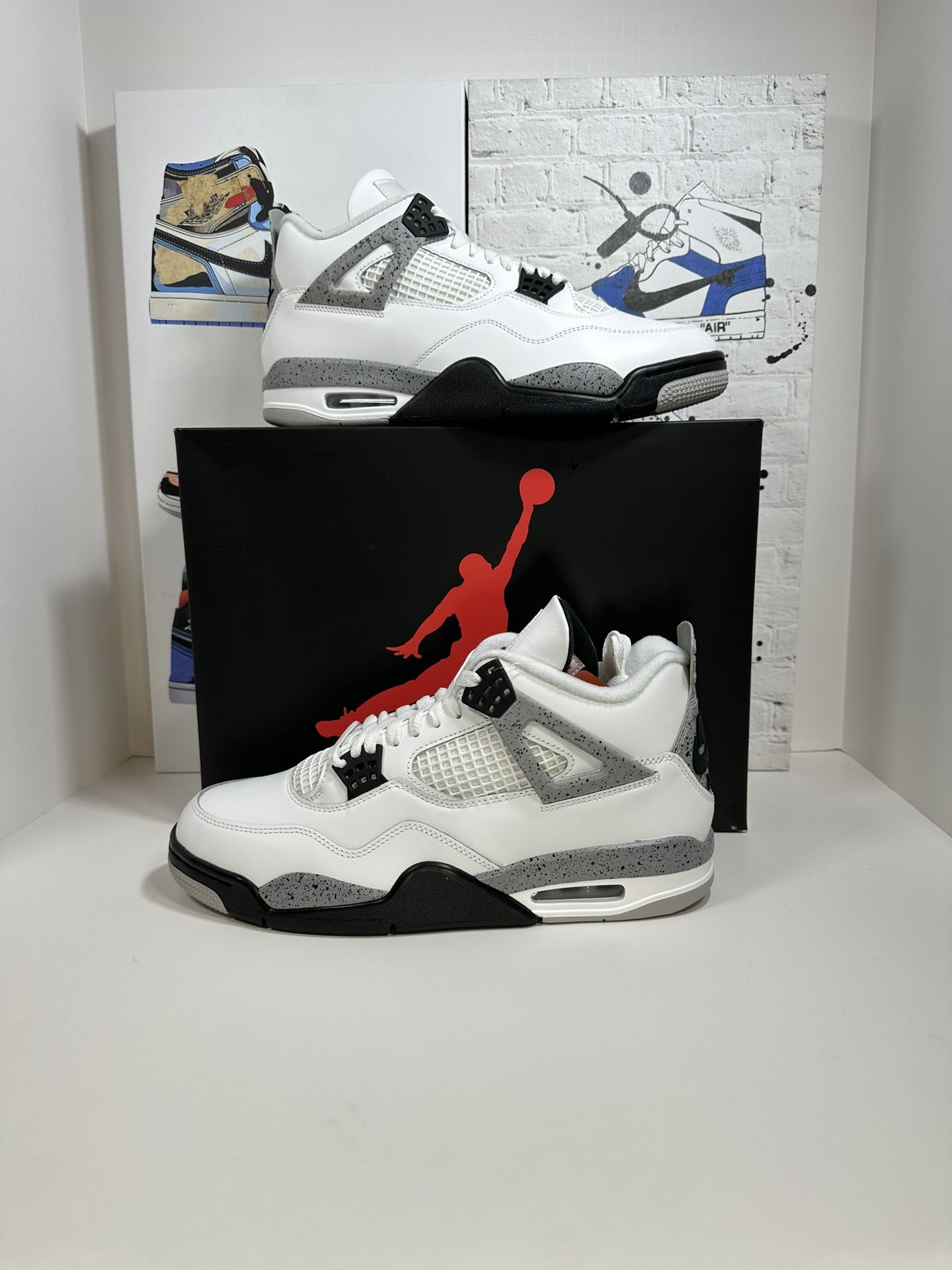 Jordan 4 retro White cements (size 11M,11.5M,12M) On