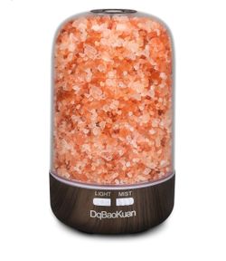 New! Essential Oil Diffuser, Aromatherapy Diffuser & Himalayan Salt Lamp, 120ML Small Essential Oil Diffuser Night Light for Kids Room, Cool Mist Humi