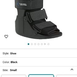 United Ortho USA14013 Short Cam Walker Fracture Boot, Small, Black

