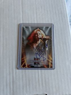 2013 Topps lita ford heavy metal autograph card