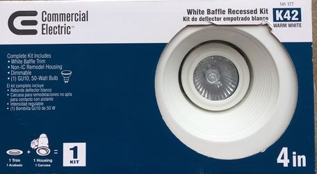 Recessed light fixtures 4”