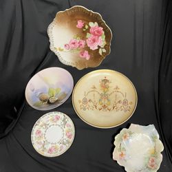 Misc Vintage Hand painted plates