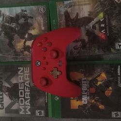 Video Games And A Xbox Controller 