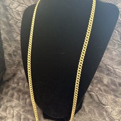 14kt curb link semi-hollow 26inch 5.5mm 24.5g