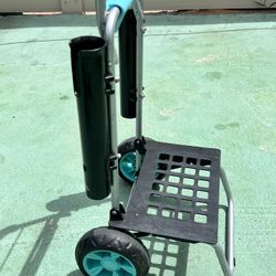 Fishing Bucket Cart Lightweight With 2 Rod Holders