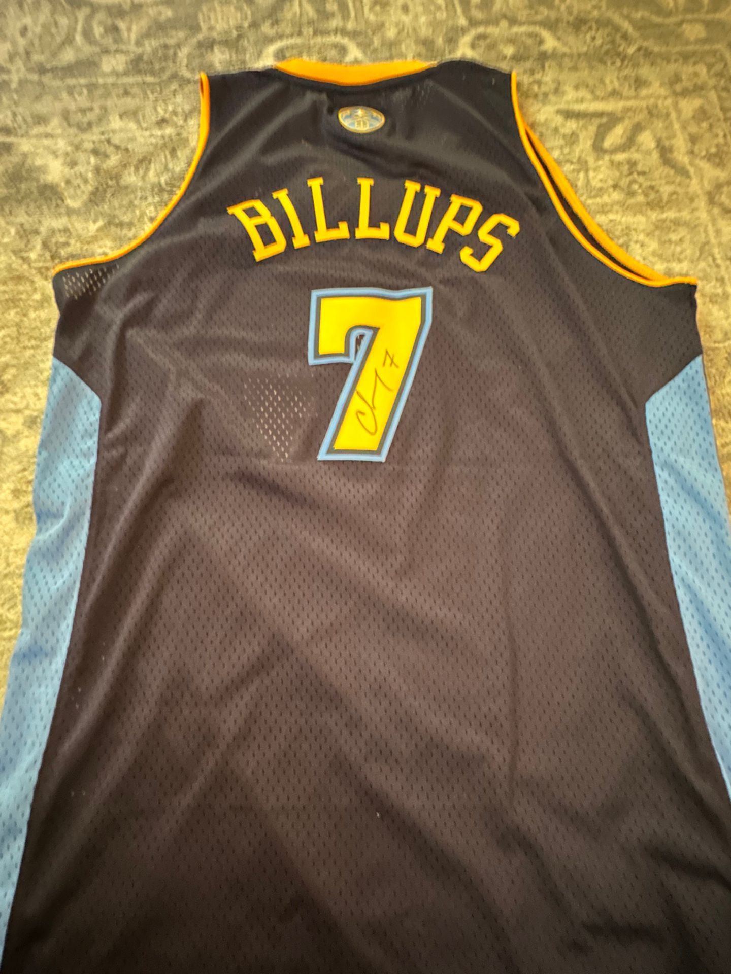Autographed Chauncey Billups Nuggets Jersey