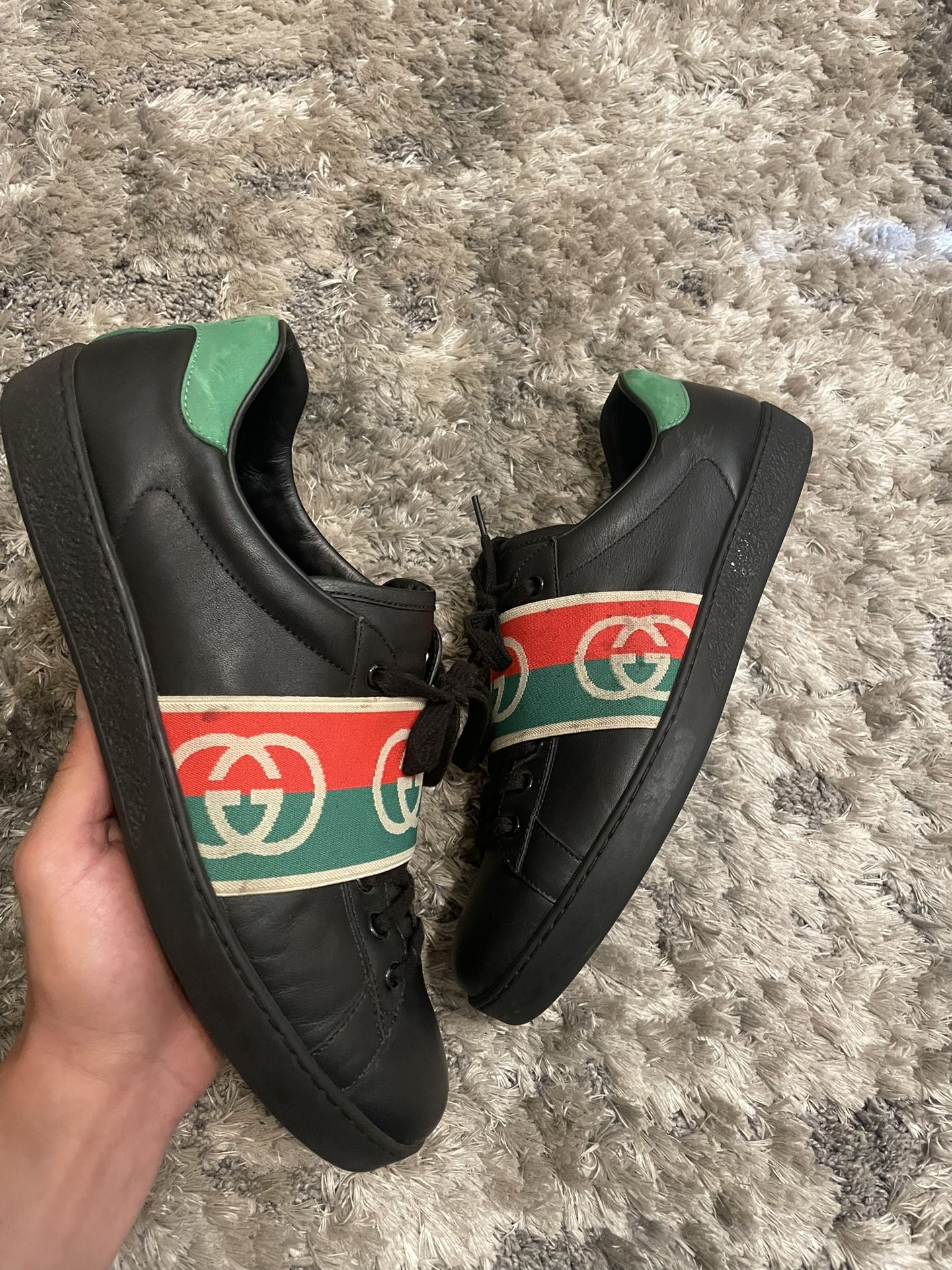 Gucci Ace Stripe Leather Size 10.5