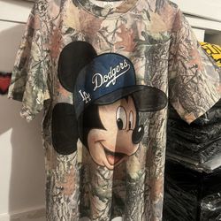 Mickey Mouse x Dodgers Camo T-Shirt