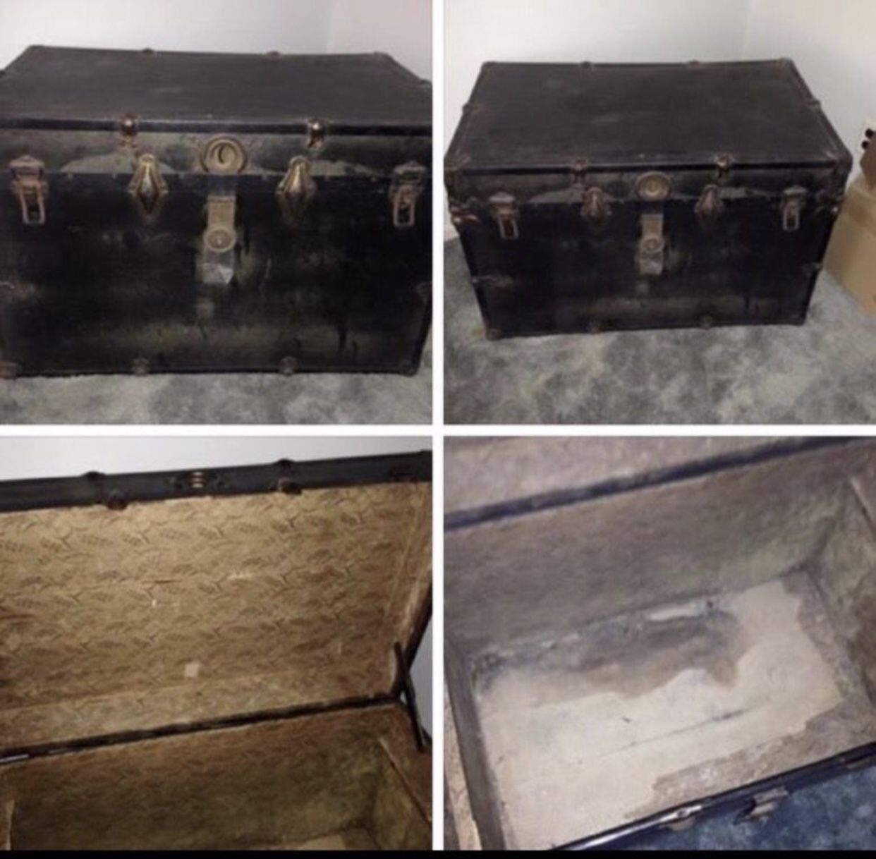 Large Antique Steamer Trunk