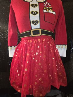 RED Chrismas GIRLS DRESS 