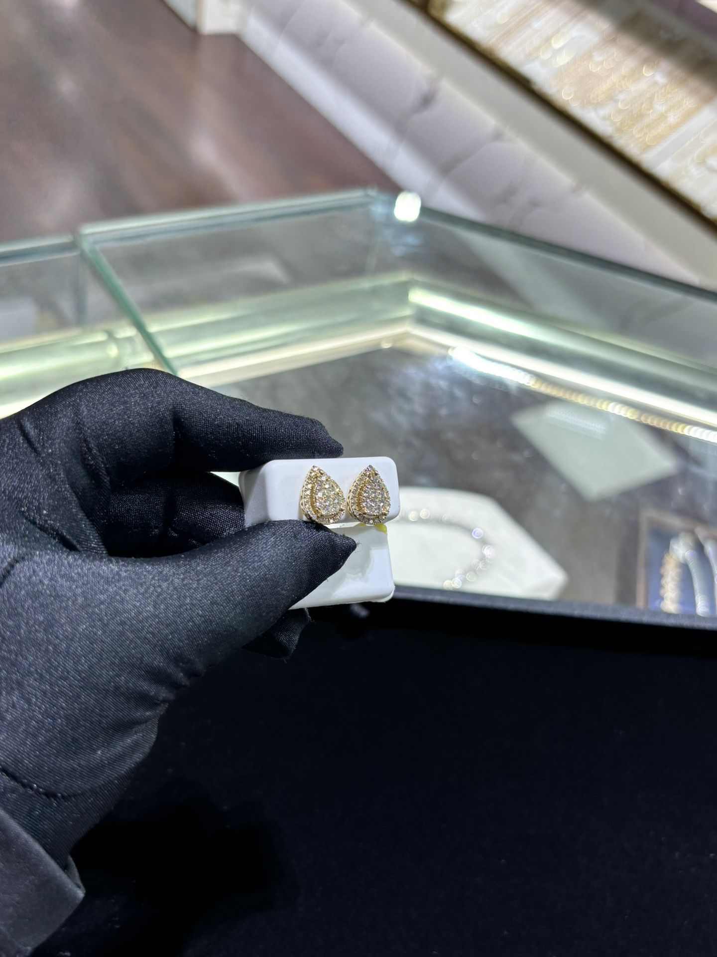 10k Gold Diamond Earrings
