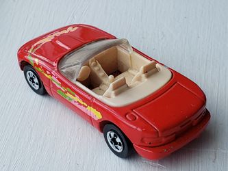 #116 BLUE CARD MAZDA MX-5 Miata Red Hot Wheels Loose Black Wall Tires 1990
