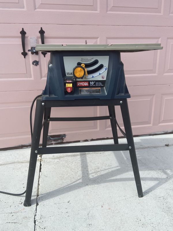 Ryobi 10 IN. TABLE SAW WITH STEEL STAND for Sale in Kissimmee, FL OfferUp