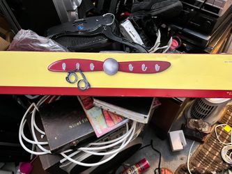 NIB Airplane Propeller Wall Coat Rack - Vintage Aviation Kids Decor Red/Silver