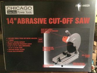 14inch cut off saw brand new still in box from Harbor freight never opened never used