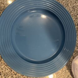 Deep Blue Dinner Plates 