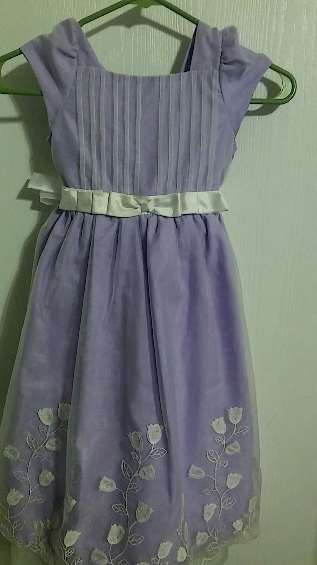 purple flower dress Girls size 6t