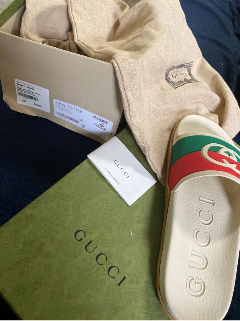 Worn Once Gucci Slides