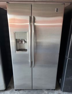 GE Stainless Steel Refrigerator And Freezer