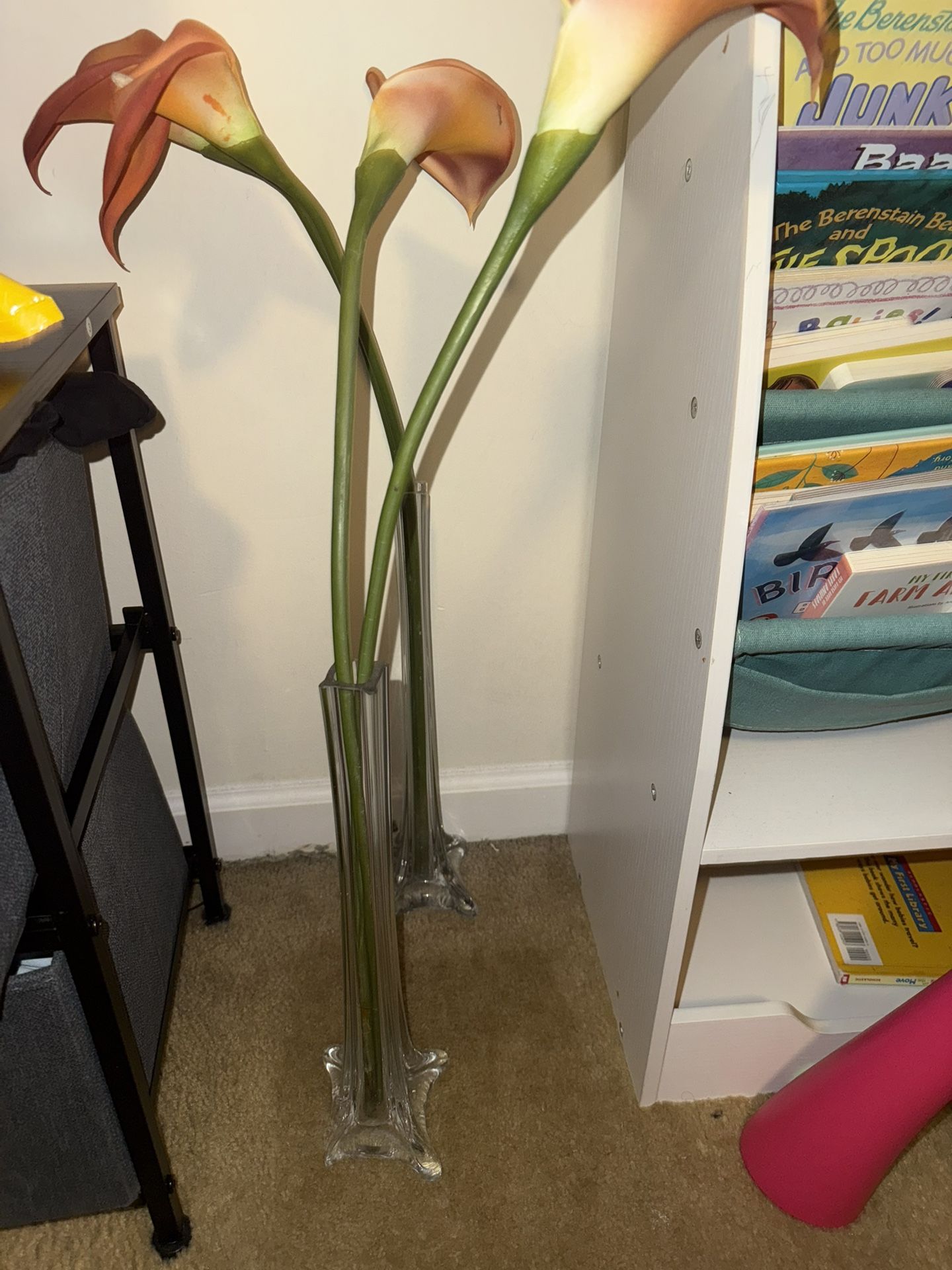 Glass Vases A Set Of Two
