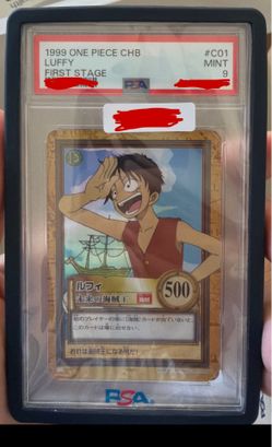 1999 C01 Luffy Rookie Card HyperBattle One Piece PSA 9